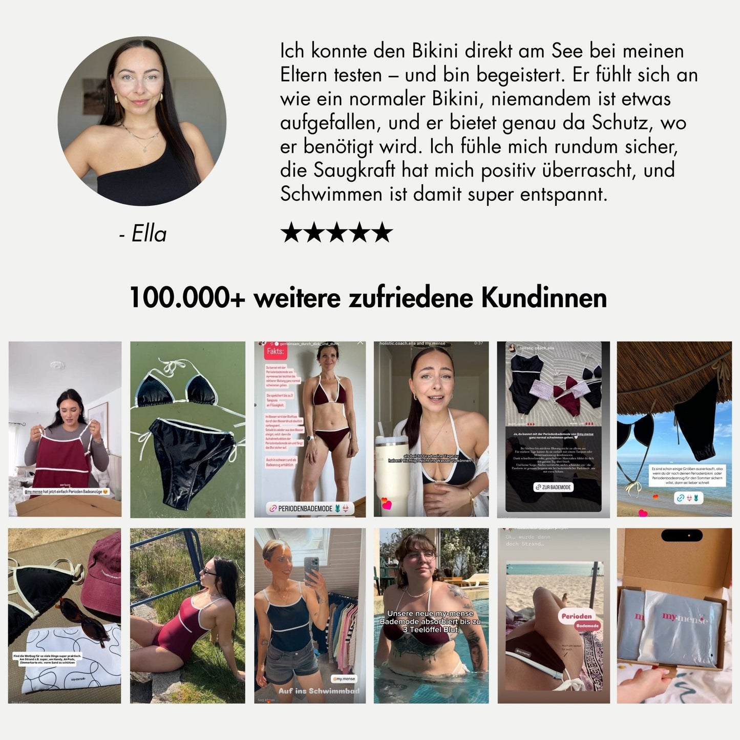 Periodenbikini Panty „Lily“ burgund