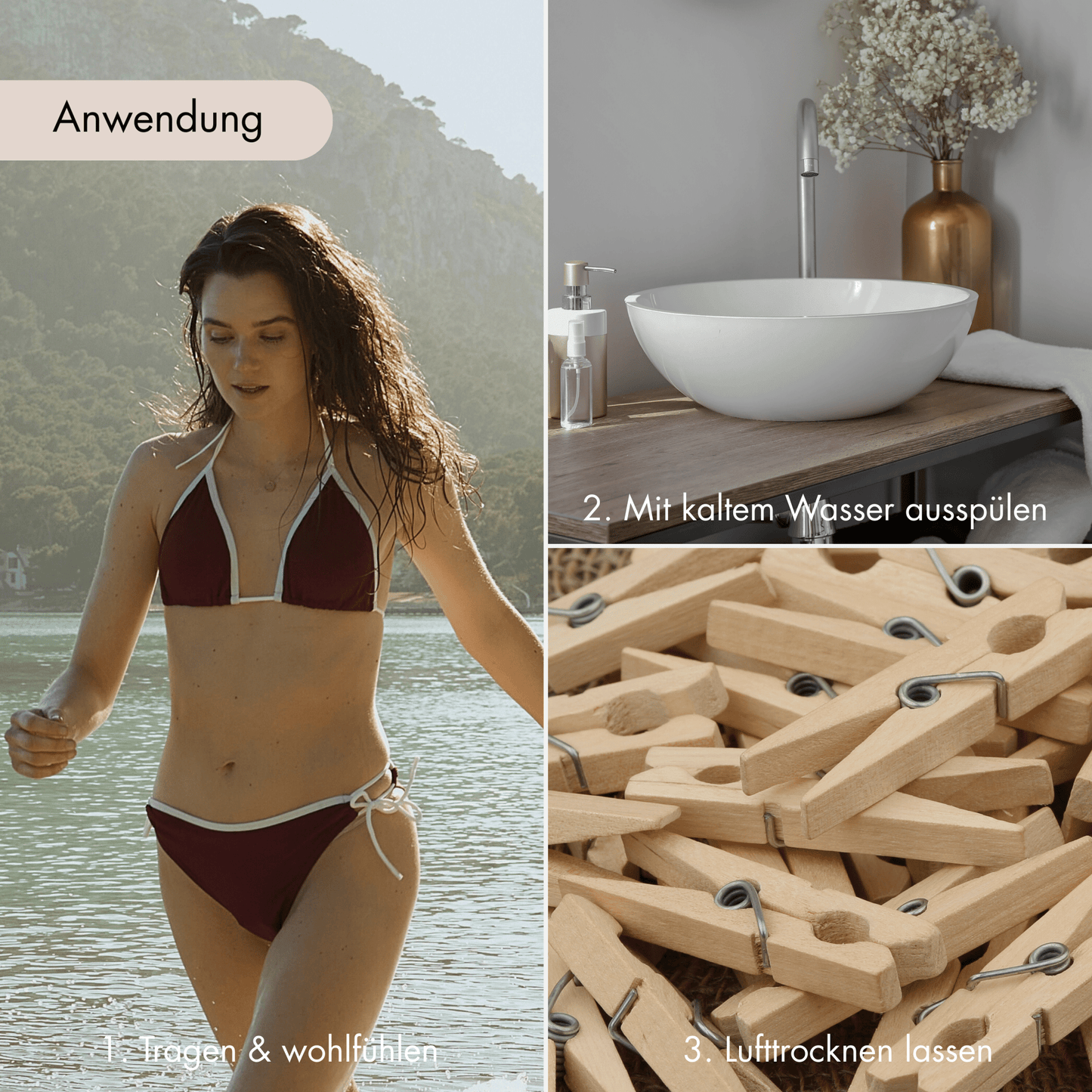 Periodenbikini Panty „Lily“ schwarz